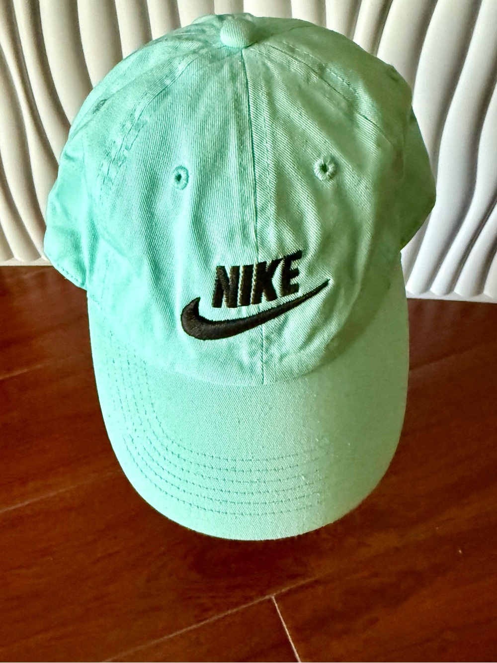 Nike Mint Green Baseball Hat with Black Swoosh